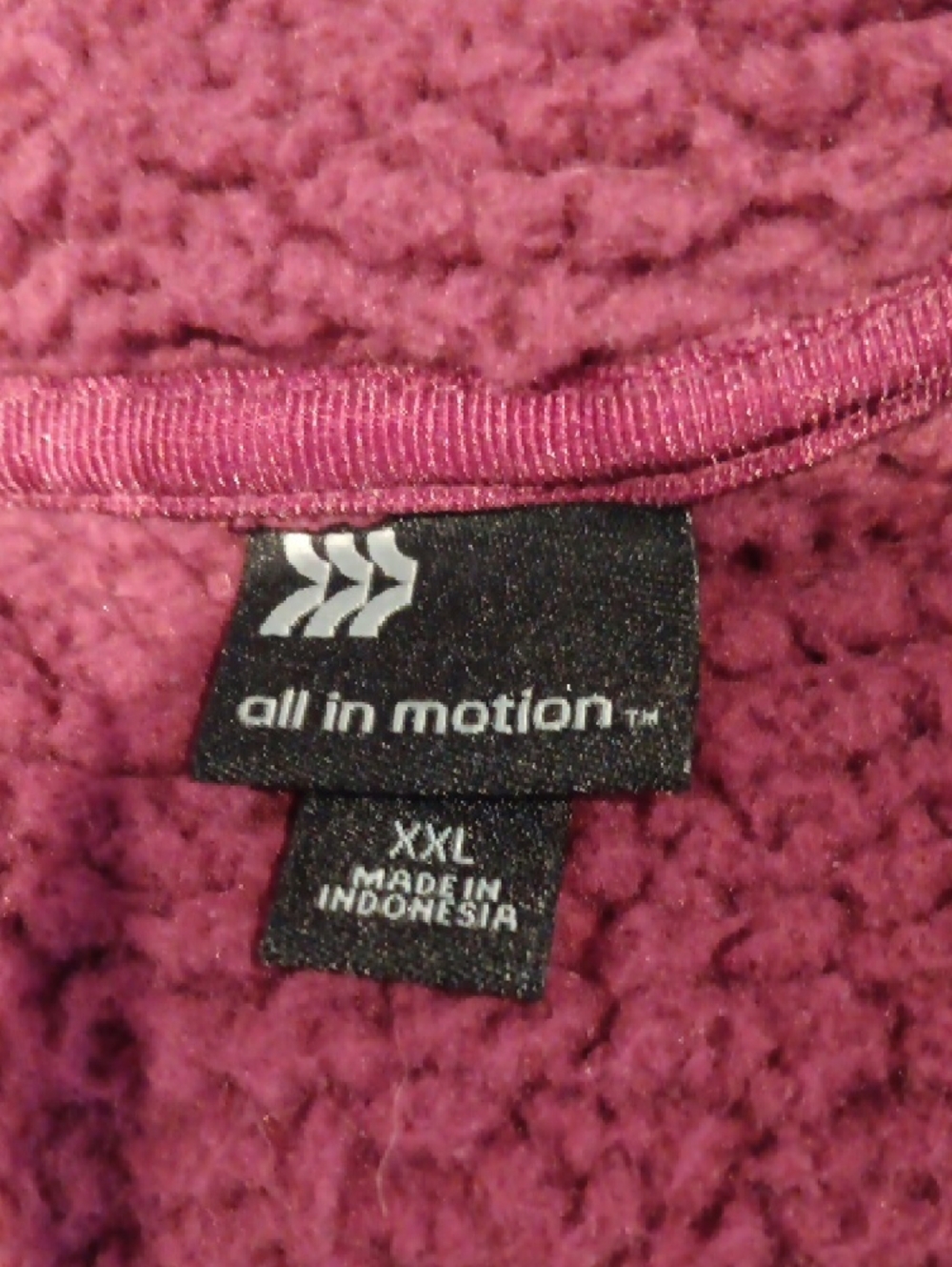 All in motion Plush Hooded Puffer Jacket - Deep Purple - Picture 2 of 5